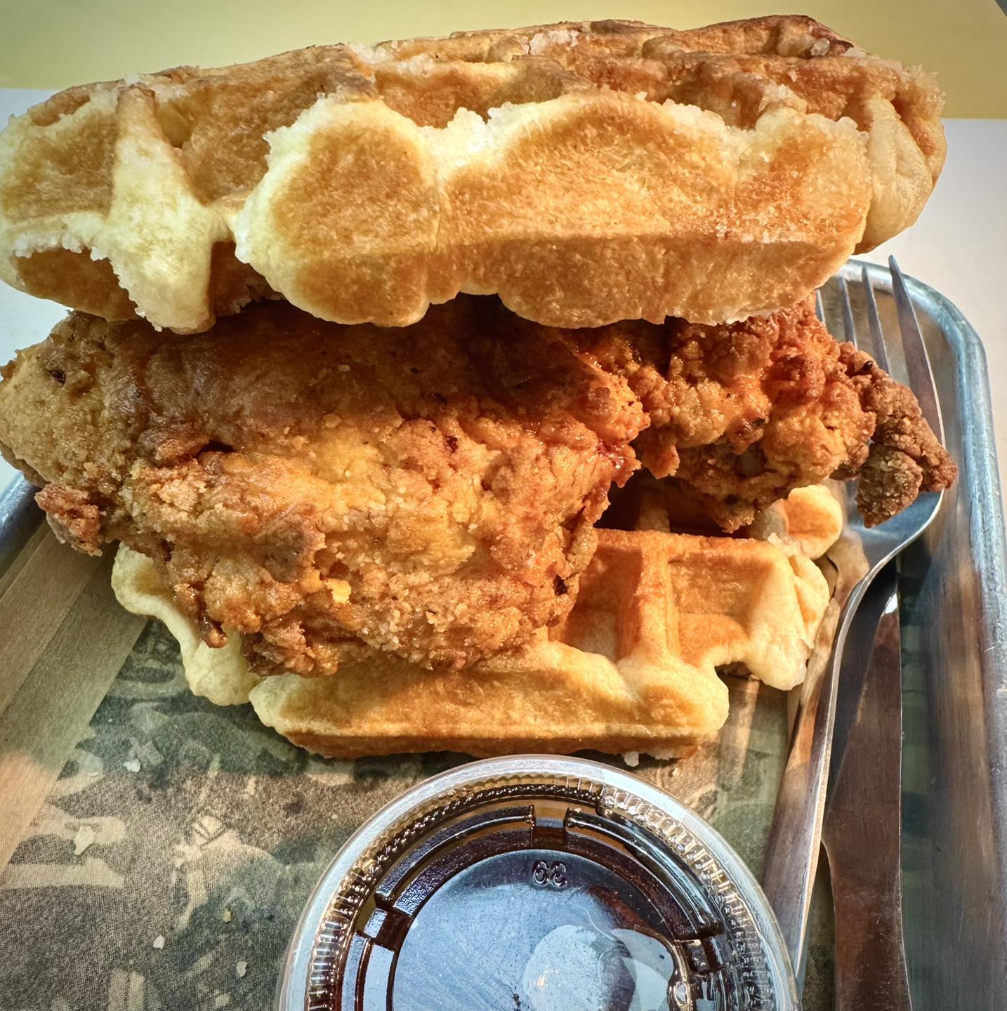 Chicken and waffles